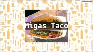 Recipe Migas Taco [upl. by Ymia]