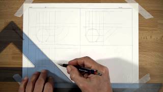 Linee di riporto in proiezioni ortogonali tratto da Tecniche di rappresentazione [upl. by Tnecnev335]