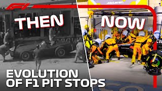 The Evolution Of F1 PitStops  DHL [upl. by Lanette]