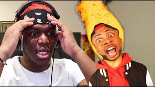 KSI REACTS TO ALI TOMINEEKS PoppinChallenge [upl. by Ihc]