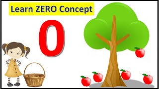 Zero conceptConcept of ZeroNumber 0 for KidsZero concept for KindergardenBasic MathsZero number [upl. by Datha]