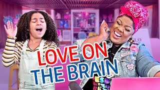 Powerful 8 yo SINGS Rhianna LOVE ON THE BRAIN wVocal Coach [upl. by Nnazus]