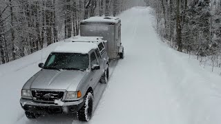 Winter 25 Cargo Trailer Camping [upl. by Ymac559]