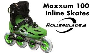 Rollerblade Maxxum 100 Urban Inline Skates Review [upl. by Berlin]