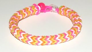 Loom Bandz Anleitung Deutsch quadrafish Armband [upl. by Coopersmith343]