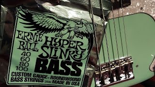 Bass Strings Through Bridge vs Through Body Same Bass [upl. by Kyle]