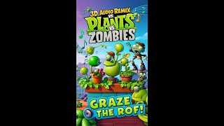 3D Audio Remix of Plants vs Zombies – Graze the Roof [upl. by Bohi]