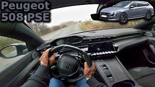 2023 Peugeot 508 SW PSE  POV test drive [upl. by Aekan]