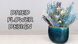 How To Make A Mixed Dried Flower Arrangement [upl. by Eniamrahc]