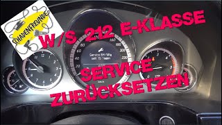 WS 212 EKlasse Service zurücksetzen Schadenfreunde [upl. by Aselehc]