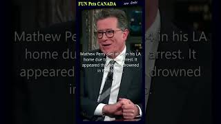 CHANDLER Dies😧JUSTIN Trudeau wanted to punch him😧Colbert [upl. by Litnahs]