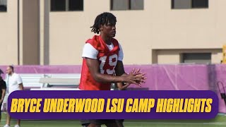 5star QB Bryce Underwood SHINES at LSU Camp  LSU Football Recruiting  Bryce Underwood highlights [upl. by Akehsar41]