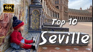 What to see in SEVILLE 🇪🇸 top 10 Andalusia Seville Spain 🇪🇸 4k [upl. by Minni442]