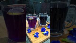 BLUE TEA  APARAJITA TEA  BUTTERFLY PEA LEMONADE  shorts trending [upl. by Alek]