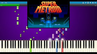 Super Metroid  Ridleys Theme Synthesia [upl. by Allison]