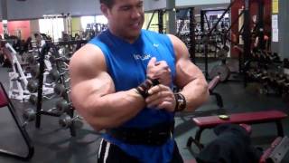 Steve Kuclo 100pound dumbbell curls [upl. by Danya]