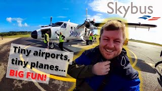 Would YOU fly this tiny aircraft SKYBUS trip to the WONDERFUL Isles of Scilly 🏴󠁧󠁢󠁥󠁮󠁧󠁿 🏝 [upl. by Isidoro846]