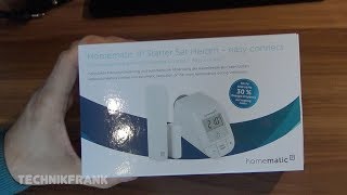 Unboxing  Homematic IP  Starter Set Heizen [upl. by Esilenna]