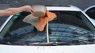 Car Windshield Glass Super Hydrophobic Coating Agent Repellent Agent [upl. by Alurd]