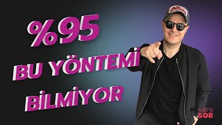 DÜNYADA 95 BU YÖNTEMİ BİLMİYOR VE UYGULAMIYOR adilyıldırım mentor farkındalık [upl. by Leiso]