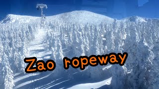 Zao ropeway from JuhyoKogen to Zao Jizosan [upl. by Kaila257]