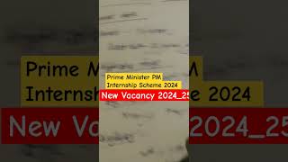 Prime Minister Internship scheme 2024  Prime Minister new Vacancy 2024 [upl. by Griseldis801]