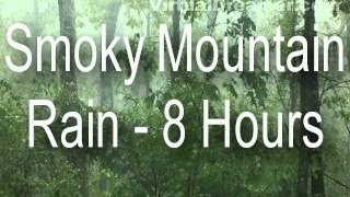 Sound of Rain  Smoky Mountain Rain in Fog  8 Hours Long [upl. by Angelia]