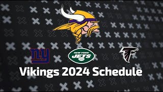 Vikings 20242025 Schedule Release All Opponents for NEXT SEASON [upl. by Chancellor977]