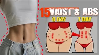 15min Waist  Abs Exercises  Best Exercises For Belly Fat and Waist  Home Fitness Challenge [upl. by Netnerb]