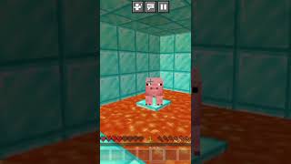 Saved pigs from lava 🥵 l minecraft emotional technogamerz [upl. by Thistle19]