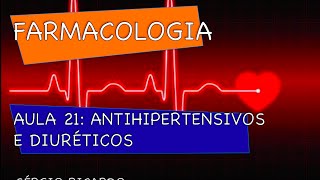 Curso de Farmacologia Aula 21  Antihipertensivos  Regulação da PA [upl. by Anauj]