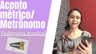 Acento Métrico e Metrônomo  TeoriaMusical 7 [upl. by Airla322]