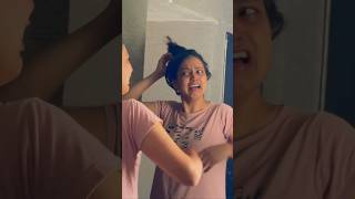 HAIR SPRAY PRANK ON GIRLFRIEND 🤣 Shorts CoupleComedy CelebrateWithShorts [upl. by Weidner]