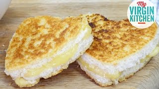 GRILLED CHEESE HEARTS RECIPE VALENTINES DAY MENU [upl. by Eneg]