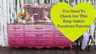 You Need To Check Out This Easy Chalk Paint Ombre Technique [upl. by Iel637]