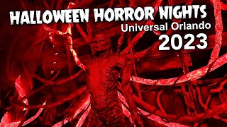 Halloween Horror Nights 2023  ALL Houses and ScareZones Universal Orlando RIP TOUR 4K [upl. by Braca]