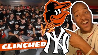 MERRY CLINCHMAS  ORIOLES VS YANKEES GAME 1 HIGHLIGHTS FAN REACTION [upl. by Harihat]