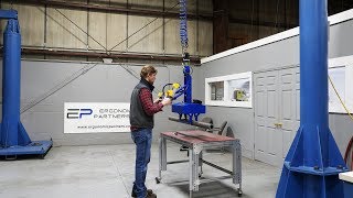 Pneumatic Gripper for Lifting Steel Pipes into CNC [upl. by Meta]