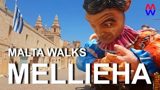 4K Mellieha to Ghadira Bay Malta Walks [upl. by Netneuq523]