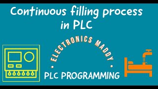 Continuous filling process in PLC  Example 1  PLC Programming [upl. by Ham]