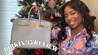 HERMÈS BIRKIN 35  1 YEAR REVIEW PROS amp CONS DO I REGRET BUYING IT [upl. by Refinne]