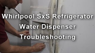 Whirlpool Refrigerator Water Dispenser Not Working  How to Repair [upl. by Akimrehs]