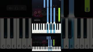 INCREDIBOX SPRUNKI HORROR PINKI THEME EASY PIANO BEGINNER TUTORIAL [upl. by Roth406]