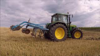 John Deere 6910  Grubbern 2019  Sound  Straightpipe [upl. by Aitselec]