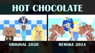 ★HOT CHOCOLATE MEME★ 2020 VS 2024 remake [upl. by Enajyram]