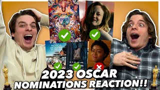 2023 Oscar Nomination Reactions We FREAK Out [upl. by Tray]