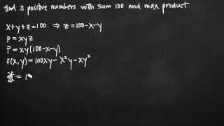 Max product of 3 real numbers KristaKingMath [upl. by Berstine586]