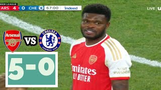 THOMAS PARTEY PERFORMANCE IN ARSENAL VS CHELSEA 50 PREMIER LEAGUE [upl. by Nillok360]