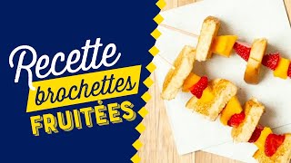 Brioche Pasquier découvrez la recette quotBrochettes fruitéesquot [upl. by Emoreg373]