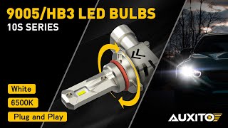 AUXITO 9005 HB3 LED Bulb Forward High Beam Bulb 12000LM all the 9005 bulbs you want are here [upl. by Hellah]